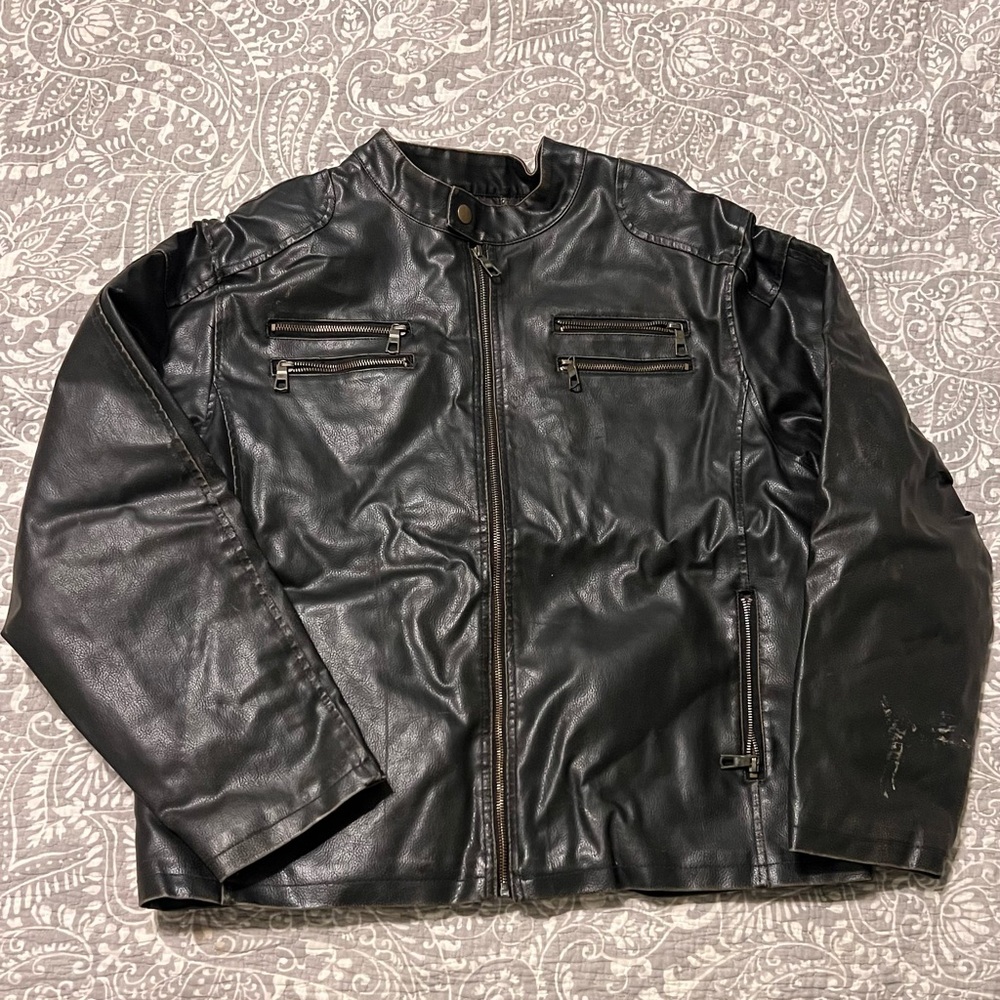 vintage Brave Soul London leather jacket